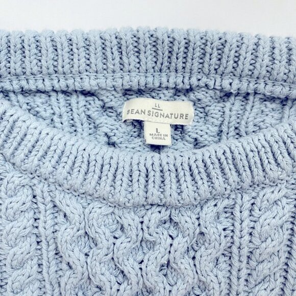 Gently used L.L.Bean Signature Fisherman’s sweater. Size L. - Picture 4 of 4